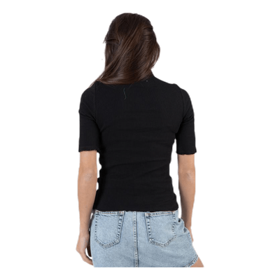 Nukisa 2/4 Mock Neck Top Bc Black