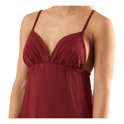 Strap Ankle Dress Red