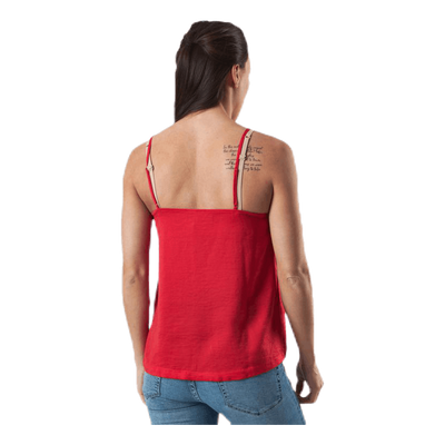 Debbie Singlet Wvn Red