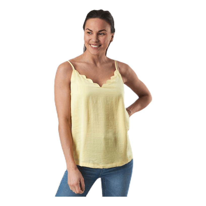 Debbie Singlet Wvn Yellow