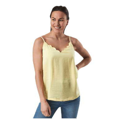 Debbie Singlet Wvn Yellow