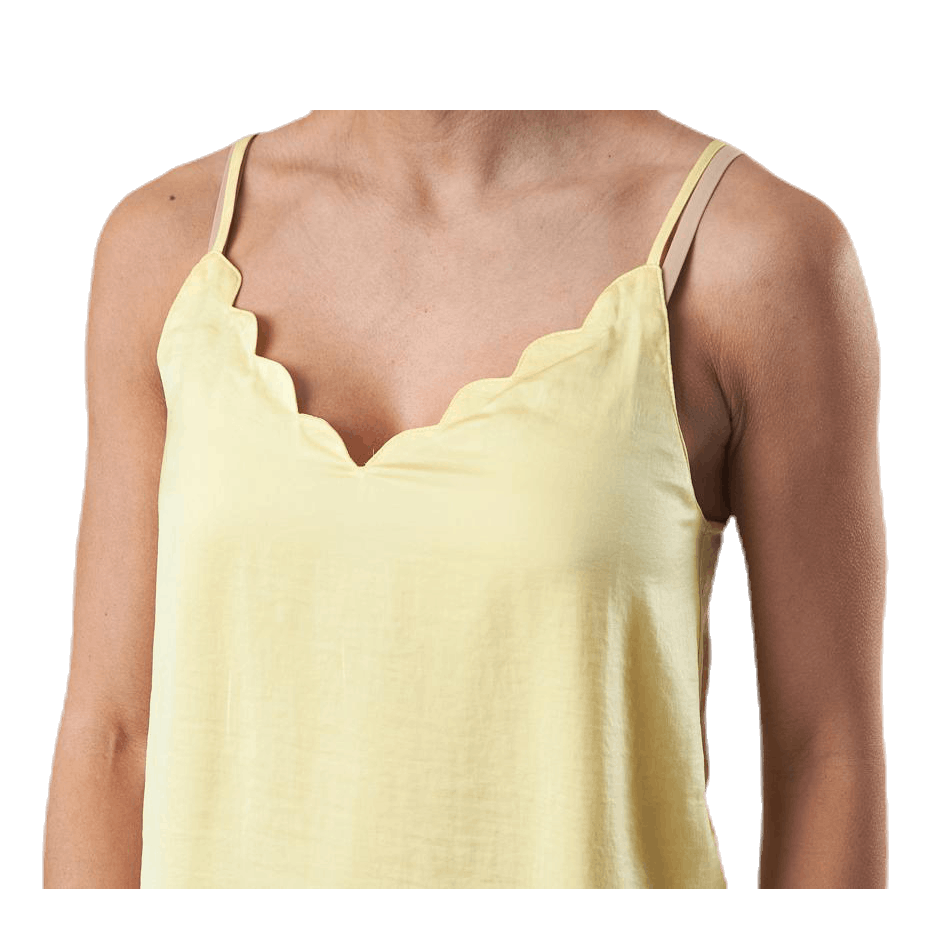 Debbie Singlet Wvn Yellow