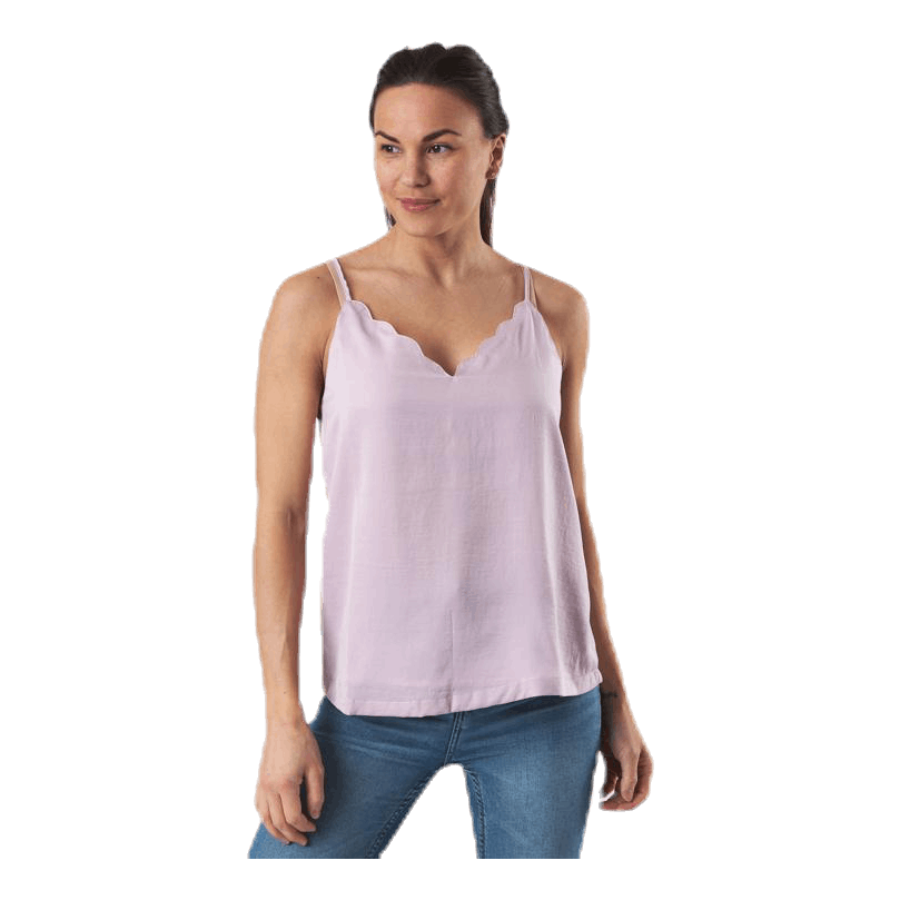 Debbie Singlet Wvn Pink