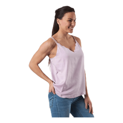 Debbie Singlet Wvn Pink