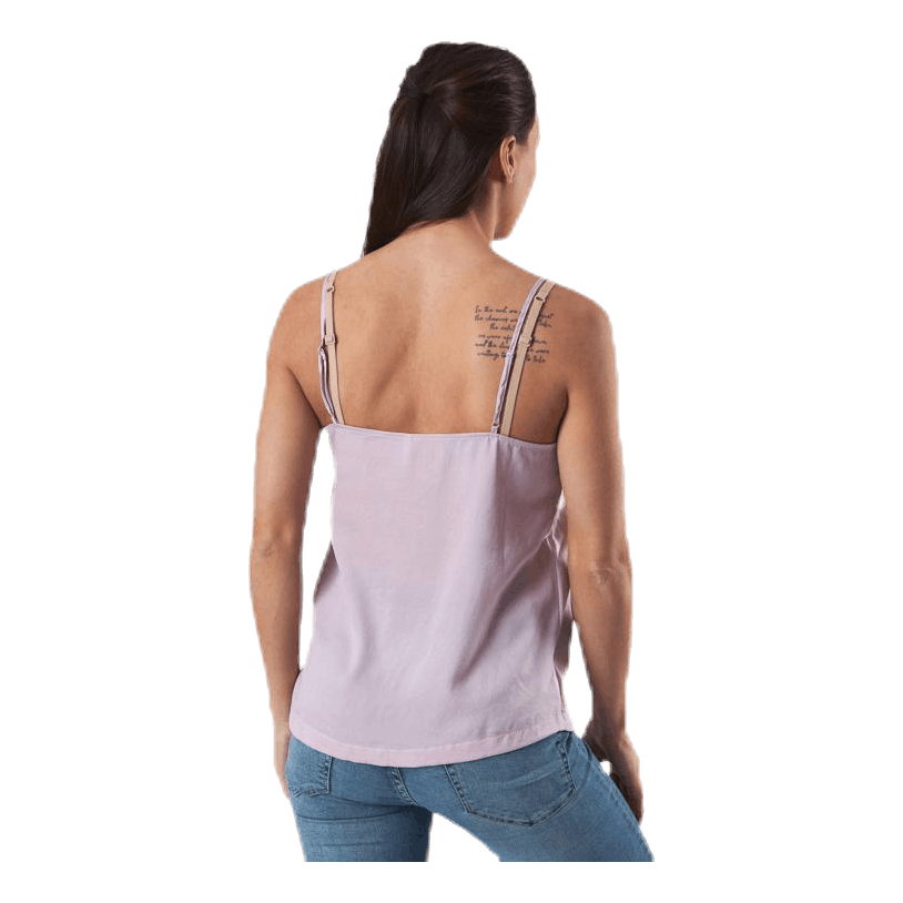 Debbie Singlet Wvn Pink
