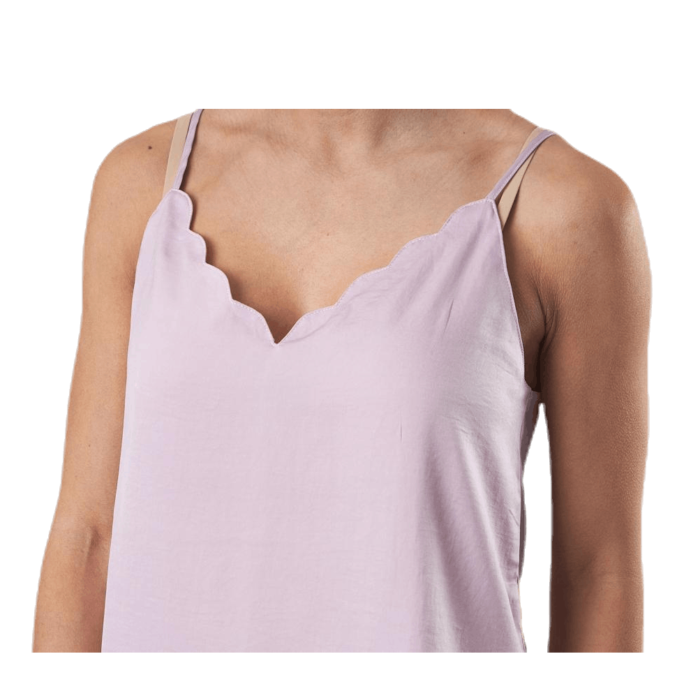 Debbie Singlet Wvn Pink