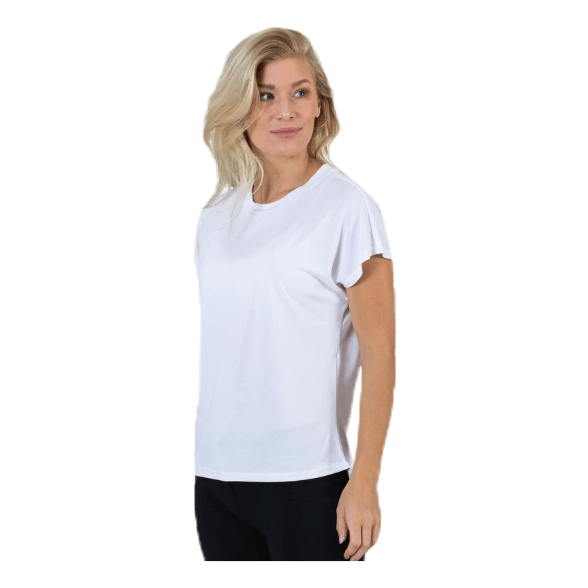 Free Life S/S O-Neck Top Jrs White
