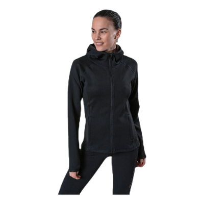 Performance Athl Cara Ls Hood Zip Black