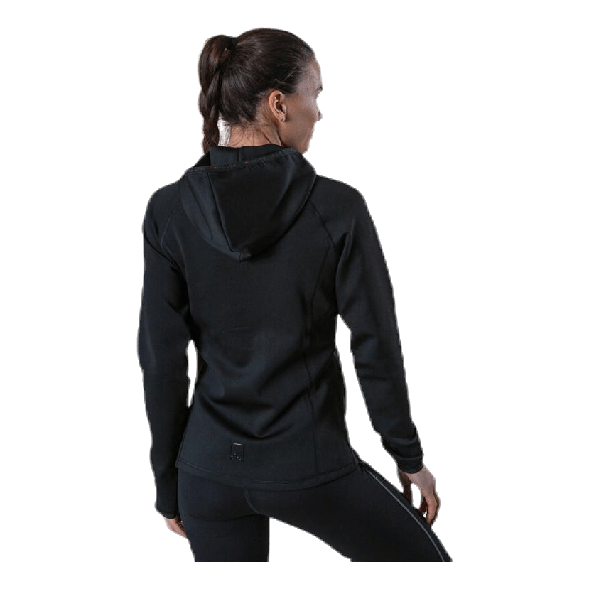 Performance Athl Cara Ls Hood Zip Black