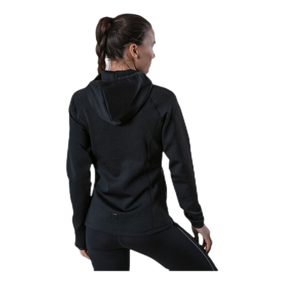 Performance Athl Cara Ls Hood Zip Black