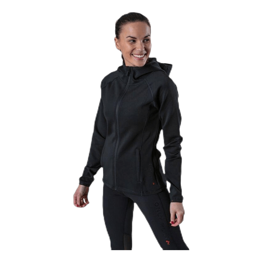 Performance Athl Cara Ls Hood Zip Black