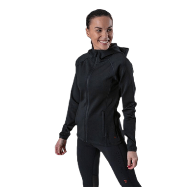 Performance Athl Cara Ls Hood Zip Black