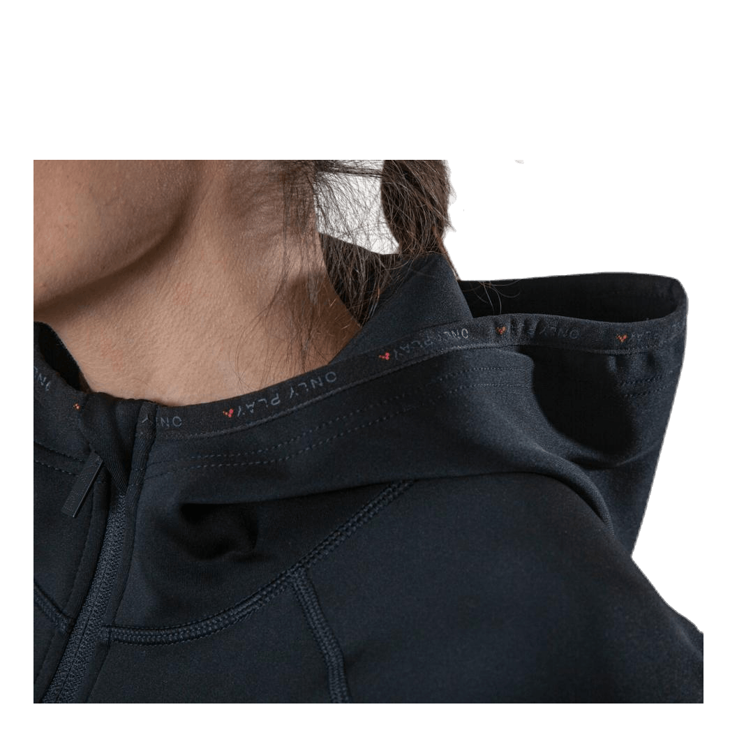 Performance Athl Cara Ls Hood Zip Black
