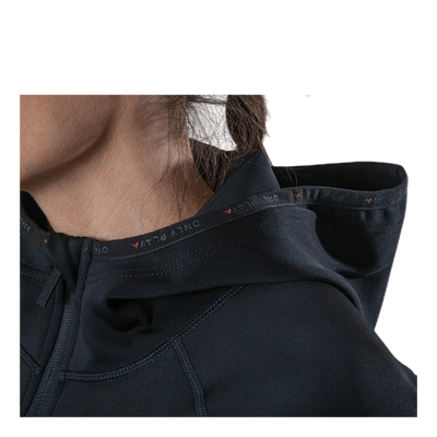 Performance Athl Cara Ls Hood Zip Black