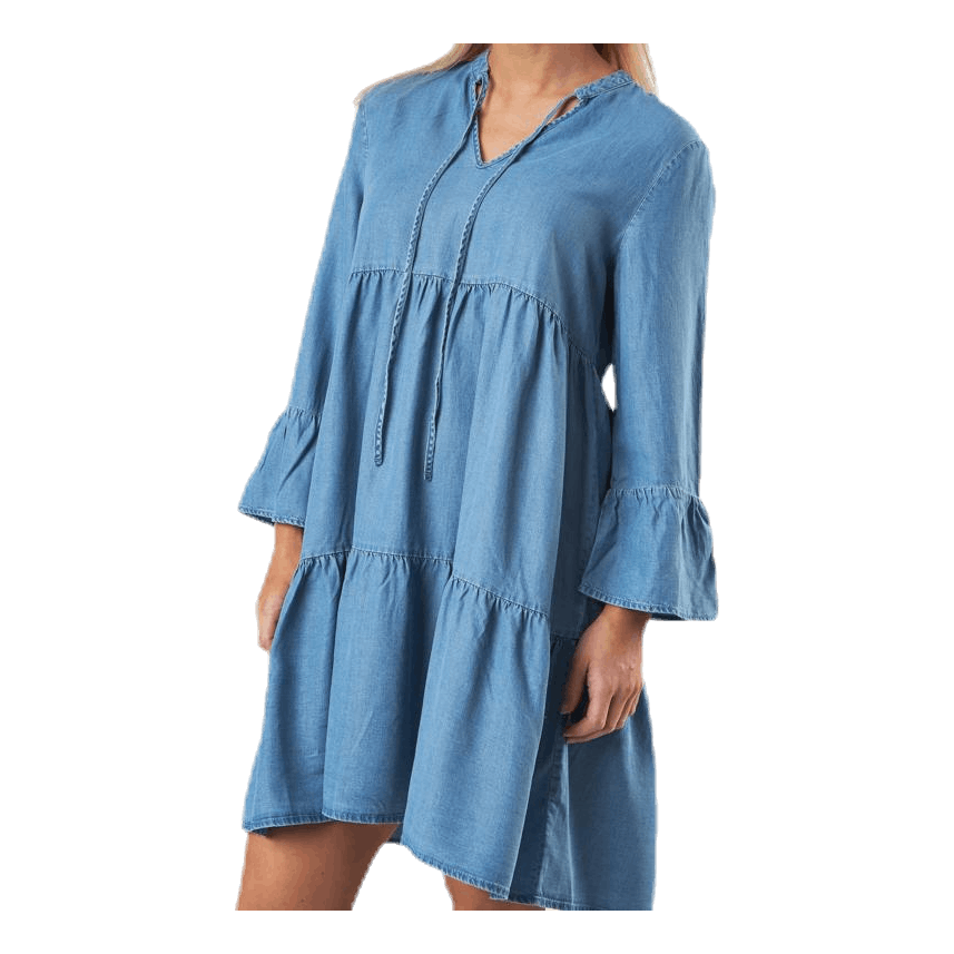 Why Abby 3/4 Lyocell Dress-Bi Blue