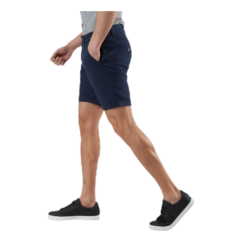 Linen Chino Shorts Blue