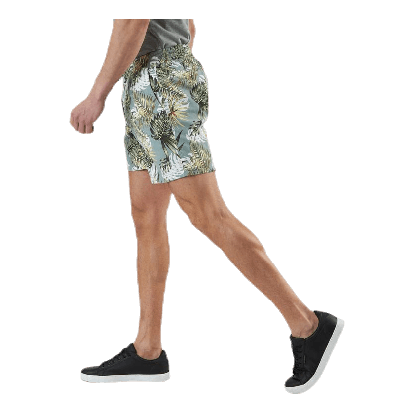 Free Jogger Shorts Print Green