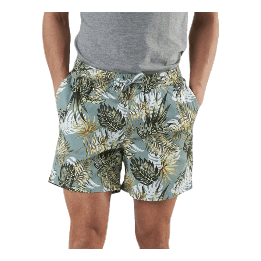 Free Jogger Shorts Print Green