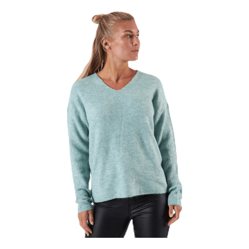 Camilla V-Neck L/S Pullover Knt Beige