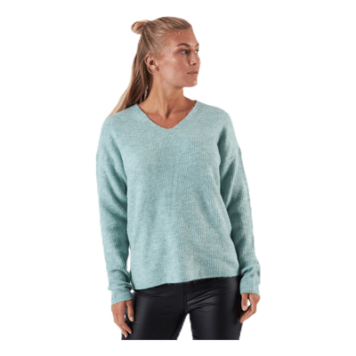 Camilla V-Neck L/S Pullover Knt Beige