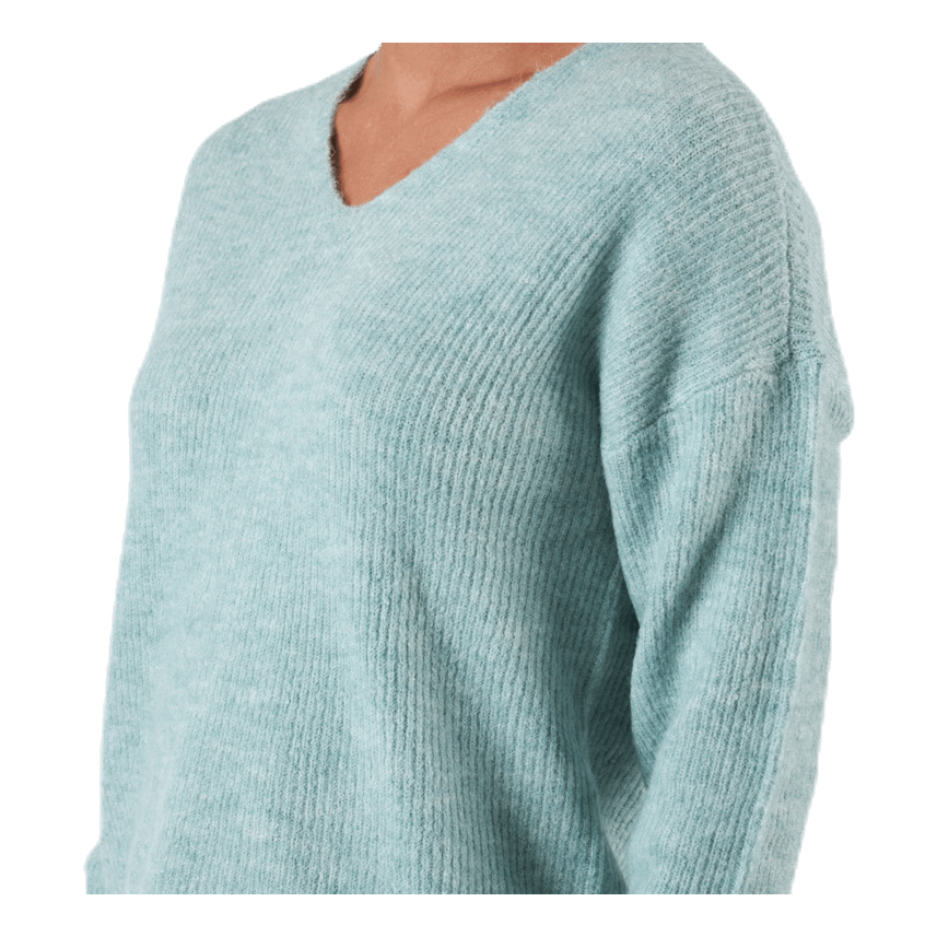 Camilla V-Neck L/S Pullover Knt Beige
