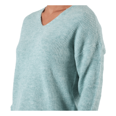Camilla V-Neck L/S Pullover Knt Beige