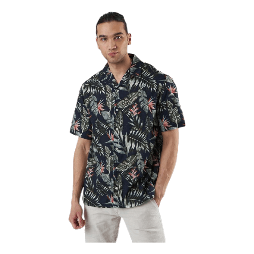 Marty Organic Shirt Ss Blue