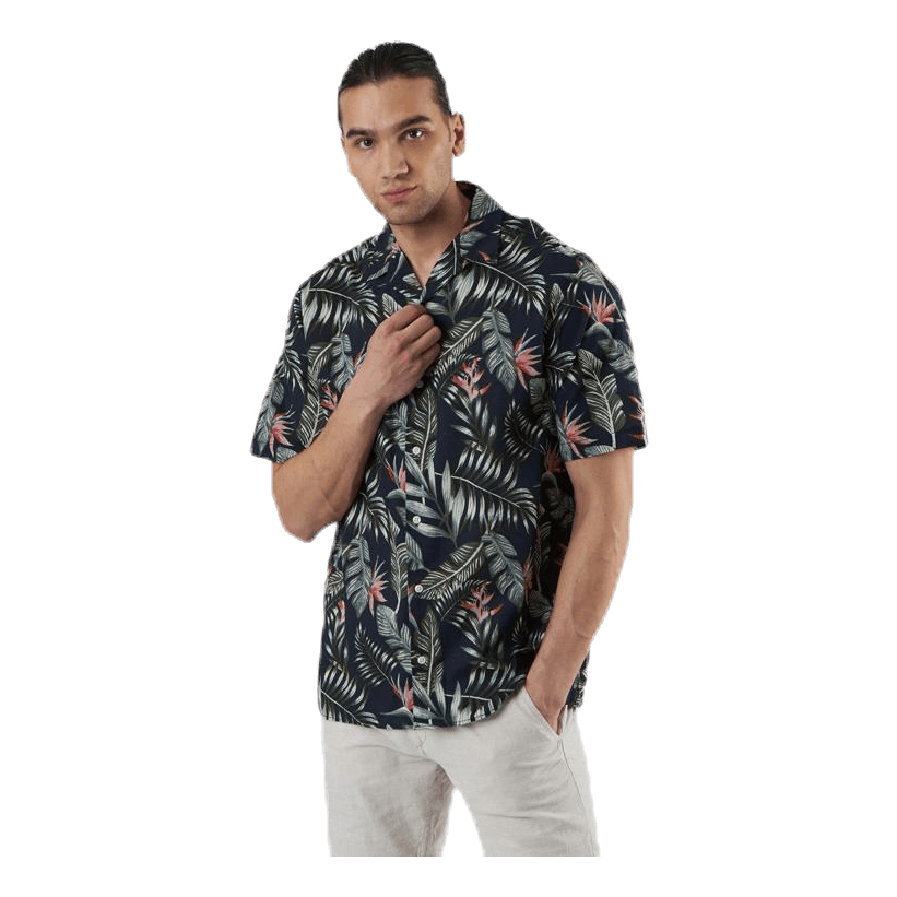 Marty Organic Shirt Ss Blue