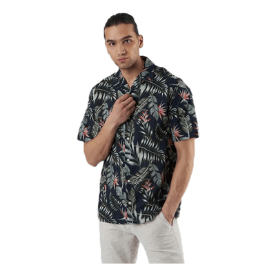 Marty Organic Shirt Ss Blue