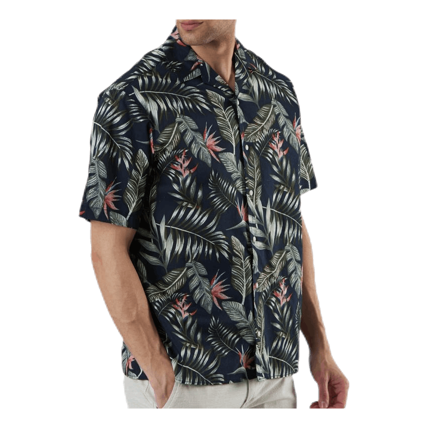 Marty Organic Shirt Ss Blue