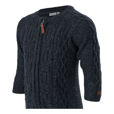 Wrilla Wool Ls Knit Suit Blue
