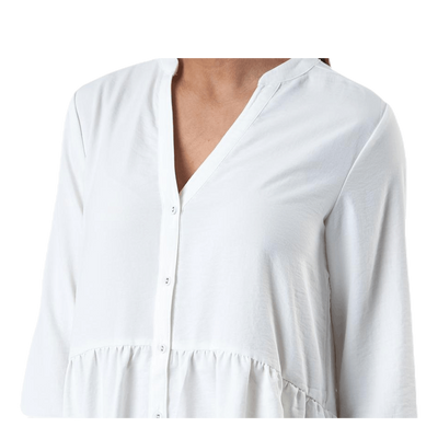 Mette 3/4 Tunic Wvn White