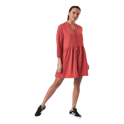 Mette 3/4 Tunic Wvn Red