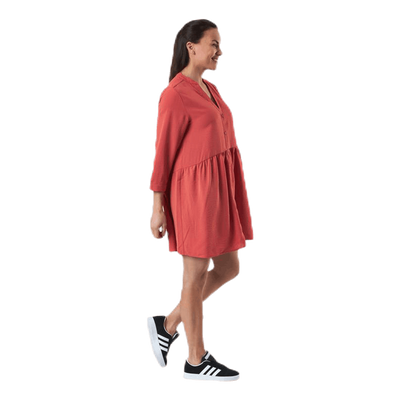 Mette 3/4 Tunic Wvn Red