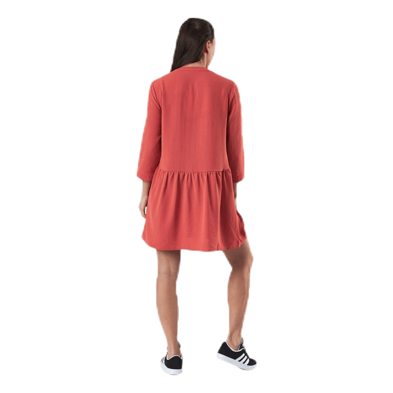 Mette 3/4 Tunic Wvn Red