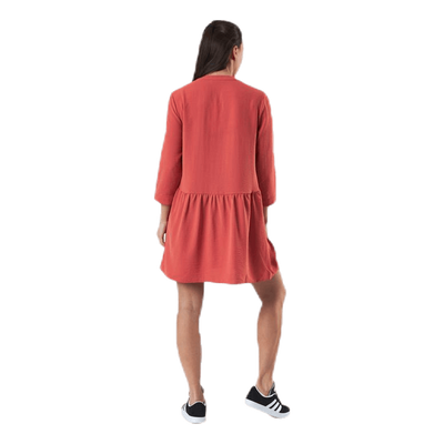 Mette 3/4 Tunic Wvn Red