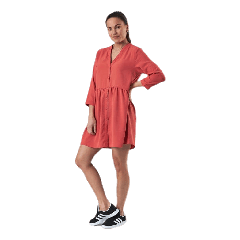Mette 3/4 Tunic Wvn Red