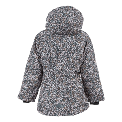 Maxi Jacket Small Flower Orange