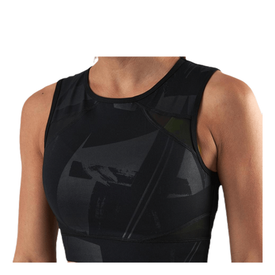 Mado Aop Cropped Training Top Black