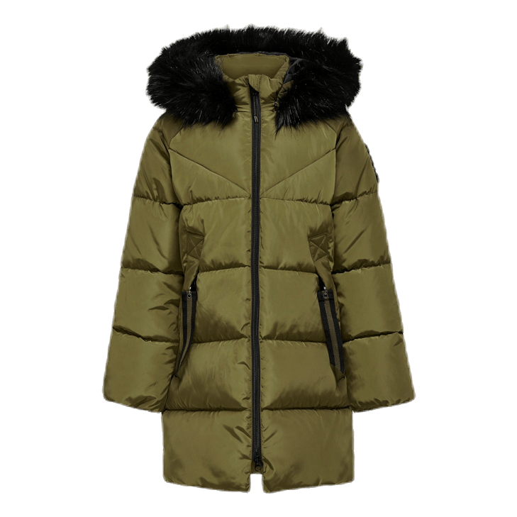 Monica Long Puffer Coat Beige