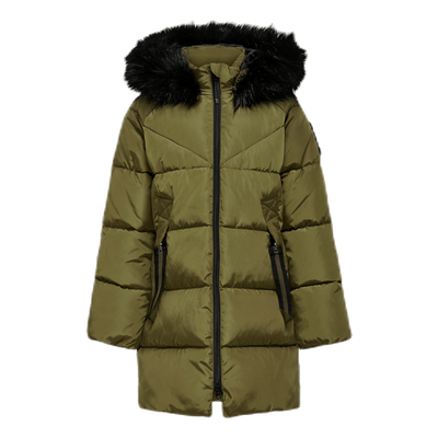 Monica Long Puffer Coat Beige