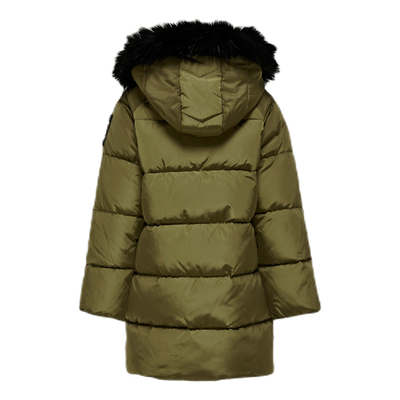 Monica Long Puffer Coat Beige