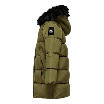 Monica Long Puffer Coat Beige
