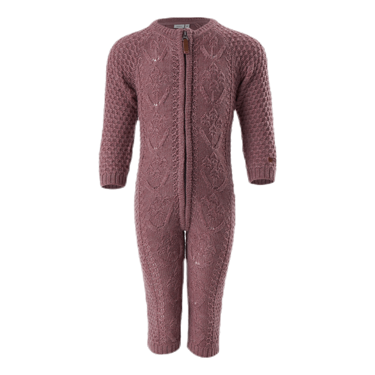 Wrilla Wool Ls Knit Suit Red