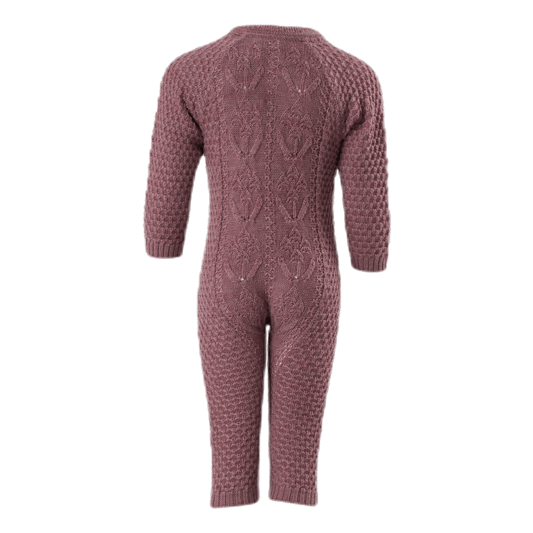 Wrilla Wool Ls Knit Suit Red