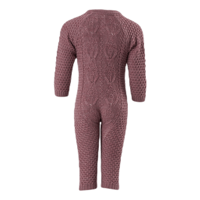 Wrilla Wool Ls Knit Suit Red