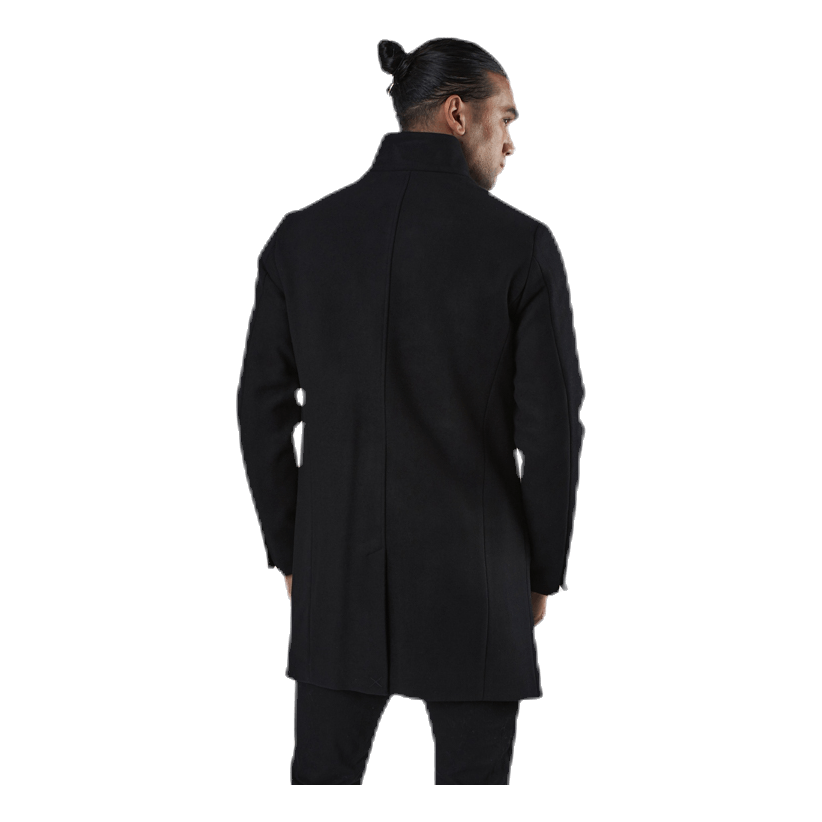 Collum Wool Coat Black