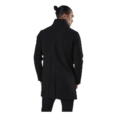 Collum Wool Coat Black