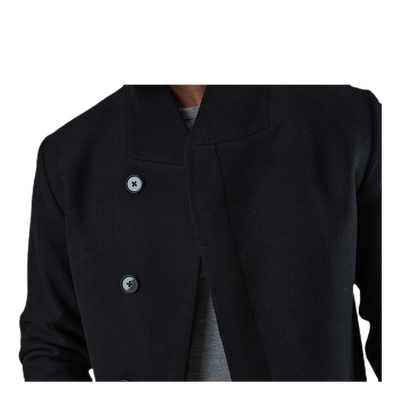 Collum Wool Coat Black