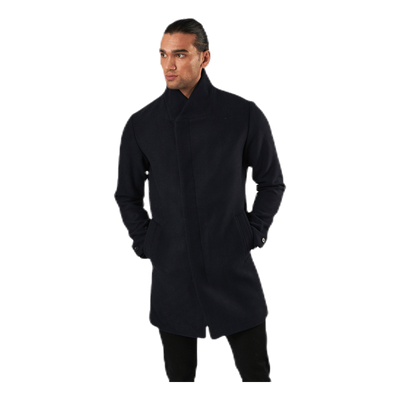 Collum Wool Coat Blue